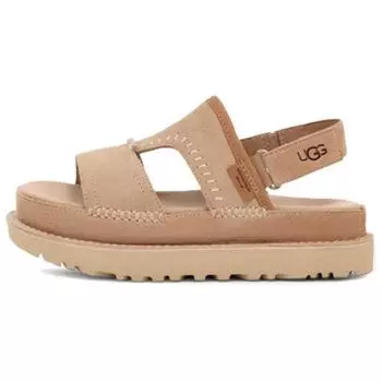 UGG Goldenstar Comfortable Simple One Strap Sandals Women Sandals Light-Brown 1167369-SAN 38