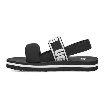 UGG Горка Zuma Sling Slide черная белая (Дети) Детские кроссовки 1112973K-BLK 31