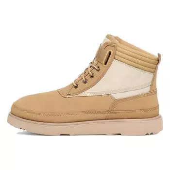 UGG Highland Utility Strap Suede Round Toe Lace-Up High-Top Sneakers Men Sneakers Brown 1143985-SSAL 40