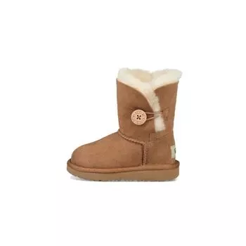 UGG Kids Bailey Button II Sheepskin Толстые Теплые Прочные Амортизирующие Нескользящие Ботинки Для Сноуборда Детские Ботинки Каштаново-Коричневые 1017400T-CHE 22