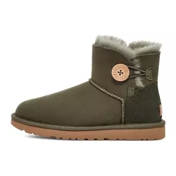 UGG Классические короткие зимние ботинки на пуговицах женские, лесно-зеленые 1016422-FRSN 37