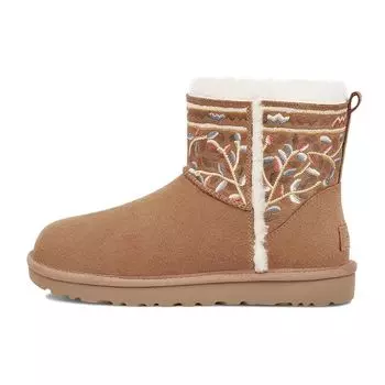 UGG Классические мини-короткие зимние сапоги женские каштановые 1121750-CHE 36
