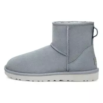 UGG Классические мини-сапоги из замши и овчины, теплые, прочные, простые, повседневные, короткие, женские, серые, 1016222-AFG 37