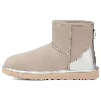 UGG Классические мини-сапоги из замши и овчины, простые, удобные, универсальные, женские, серебристо-коричневые 1120872-GOA 37