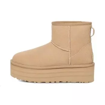 UGG Классические мини-сапожки на платформе цвета горчичного зерна (Женский) Женские кроссовки 1134991-MDSD 36