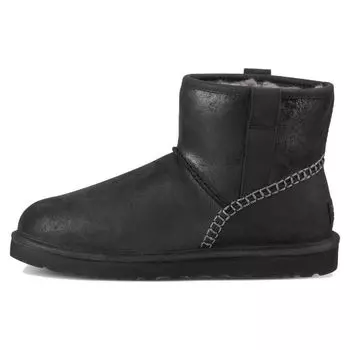 UGG Классические мини-стежки, теплые, нескользящие, удобные, повседневные, короткие, до середины голени, мужские ботинки, черные 1008621-BLK 43