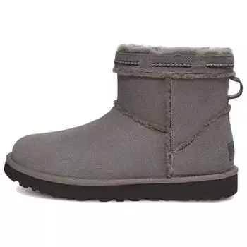 UGG Классические мини удобные короткие зимние ботинки унисекс серые 1166751-CHRC 37