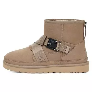 UGG Классические новинки серии Top Layer Cowchwack Quick Buckle Short Snow Boots Women boots Sand 1135013-DUNE 41