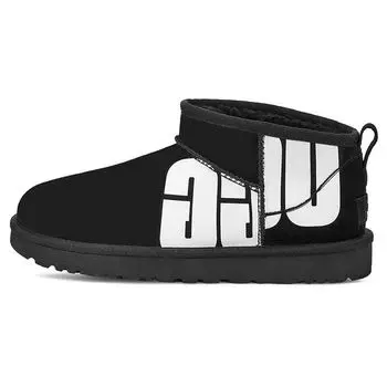 UGG Классические ультра мини ботинки из овчины Chopd, теплые, прочные, классические мини ботинки для снега, женские ботинки, черные 1126373-BLK 38