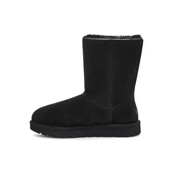 UGG Классические женские ботинки на молнии с меховой подкладкой, черные 1103764-BLK 39