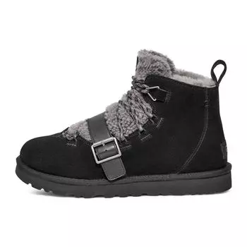 UGG Кожаные ботильоны на шнуровке женские сапоги черные 1153510-BLK 37