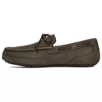 UGG Кожаные повседневные туфли-слипоны мужские кроссовки сланцево-серые 1137230-SLA 40