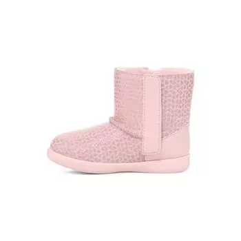 UGG Кожаные туфли с круглым носком и пряжкой, низкие, для малышей, розовые, 1143656T-PINK 25