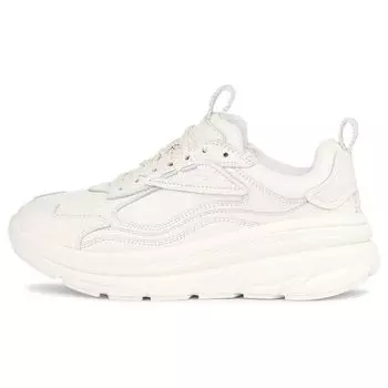 UGG Кожаные удобные женские кроссовки на шнуровке с толстой подошвой и низким верхом для папы 1142630 37