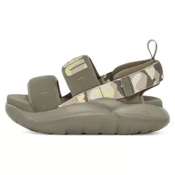 UGG La Cloud Series Ткань Модные Камуфляжные Модные Сандалии Женские Сандалии Мохово-Зеленый 1136815-MSG 36