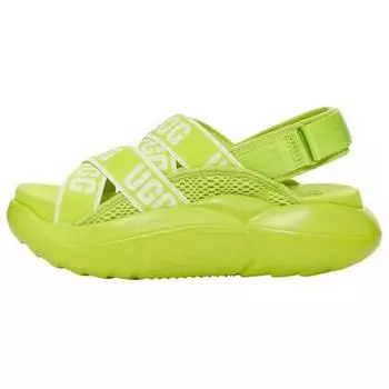 UGG La Yun Series Leather Versatile Comfortable Beach Sandals Women sandals Green 1110090-KLM 40
