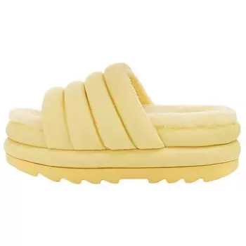 UGG Maxi Slide Удобные модные сандалии на толстой подошве Женские сандалии Желтый 1126377-BPDD 38
