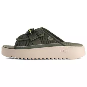 UGG Maxxer Slide 2.0 Plush Fuzzy Simple Comfortable Slide Sandals Men Sandals Green 1167871-WLN 43