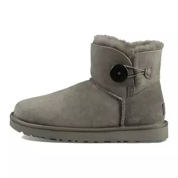 UGG Мини Бейли Кнопка II Серый (Женский) Женские кроссовки 1016422-СЕРЫЕ 40