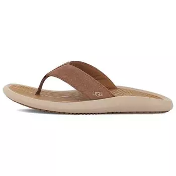 UGG Минималистские замшевые шлепанцы мужские коричневые 1124894-CHE 41