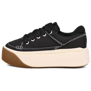 UGG Модная платформа Тканевые Повседневные Кроссовки Унисекс Черный 1167499-BLK 38