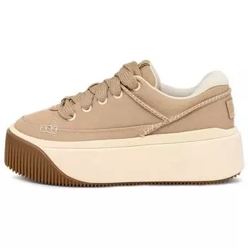 UGG Модные кроссовки на платформе из ткани, удобные, стильные, нескользящие, увеличивающие рост, низкие, унисекс, коричневые 1167499-MDSD 37