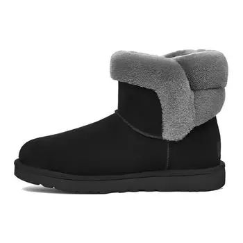 UGG Модные универсальные удобные короткие зимние сапоги женские сапоги черные 1153512-BLK 38