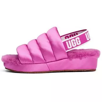 UGG Мягкие удобные атласные плюшевые тапочки женские тапочки фиолетовые 1106875-FUS 37