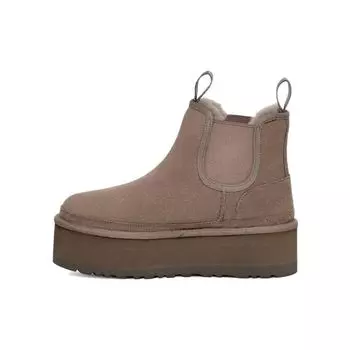 UGG Neumel Suede Warm Non-Slip Universal Simple Short Mid-Snow Boots Women boots Brown 1134526-SKP 40