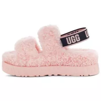 UGG Oh Fluffita овчина толстая подошва удобные модные тапочки женские тапочки розовые черные 1120876-PSLP 37