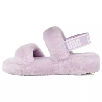 UGG Oh Yeah Fuzzy Platform Sport Sandals Women Sandals Purple 1107953-CATR 36