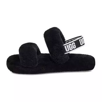 UGG Oh Yeah Прочные легкие плюшевые детские сандалии Детские сандалии черные 1115752K-BLK 36