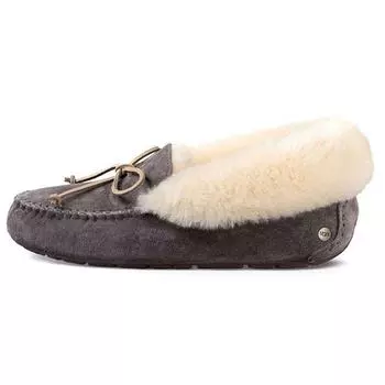 UGG Плюшевые теплые туфли-лодочки Alena Bow женские, синие, фиолетовые, 1004806-NHT 37