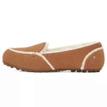 UGG Повседневные плоские плюшевые мокасины Hailey женские мокасины каштановые 1127441-CHE 36