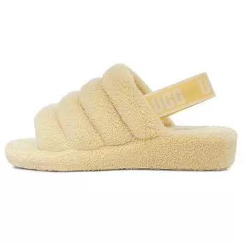 UGG Пух Да Овчина Легкие Удобные Модные Тапочки Женские Тапочки Банан-Пудинг 1127116-BPDD 36