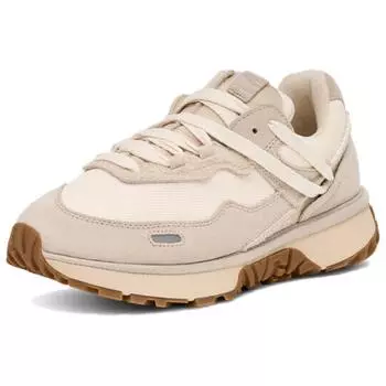 UGG Retrofi Fabric Cow Split Leather Fashion Comfortable Non-Slip Low-Top Dad Shoes Women sneaker Beige 1167491-CERA 37