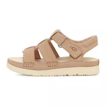 UGG Сандалии детские на ремешках, нескользящие, сандалии детские, светло-серо-коричневые, 1136544K-DRI 33.5