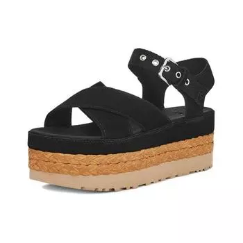 UGG Сандалии до щиколотки Aubrey черного цвета (Женский) Женские кроссовки 1152711-BLK 38