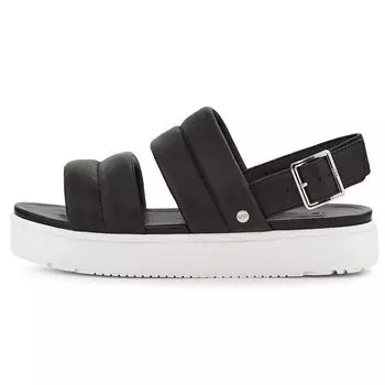 UGG Сандалии женские Zayne кожаные удобные на толстой подошве черные 1124997-BLLE 39