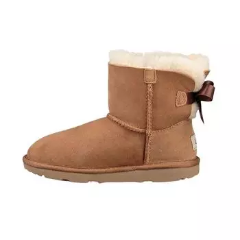 UGG Ботинок Mini Bailey Bow II, цвет каштановый (Дети) Детские кроссовки 1017397K-CHE 36