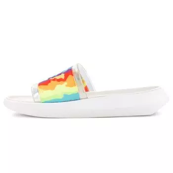 UGG Slide Cali Collage Fabric Удобные модные сандалии Slide Flat Женские сандалии Rainbow-Stripes 1120001-RSTR 36