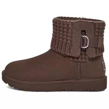 UGG Solene Mini Simple Fashion Short Snow Boots Женские сапоги Коричневый 1113463-CHO 38