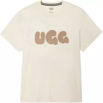 UGG Ss24 Letter Print Round Neck Casual Short Sleeve T Shirt Men Tops Off-White 1156450-CRM L
