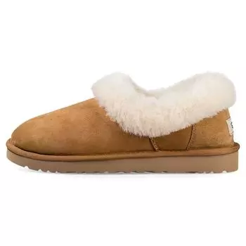 UGG Теплые и прочные удобные зимние ботинки из плюша без застежек женские ботинки каштанового цвета 1119002-CHE 40