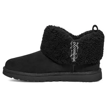 UGG Теплые нескользящие короткие зимние сапоги из овчины с круглым носком, женские, черные 1151750-BLK 36
