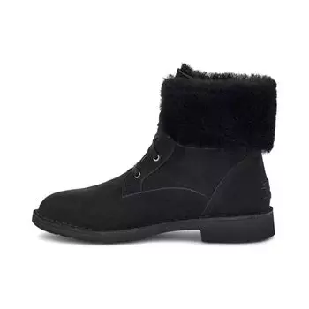UGG Теплые нескользящие модные удобные короткие зимние ботинки Weylyn женские черные 1120703-BLK 39