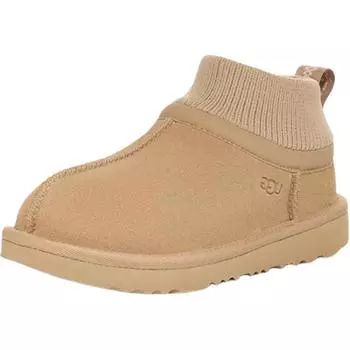 UGG Тканевые удобные универсальные прочные теплые детские ботинки детские ботинки теплые коричневые 1157702-MDSD 35