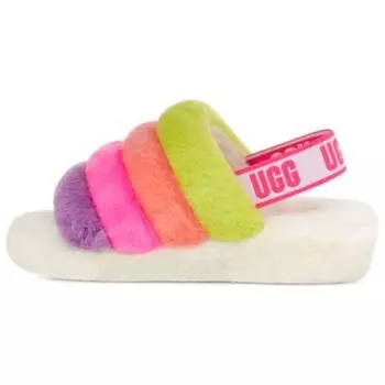 UGG Толстая подошва Модные тапочки Женские тапочки Белые 1097169-WHM 37