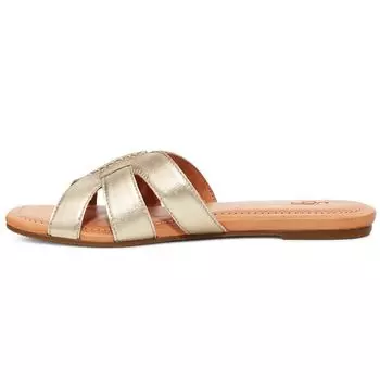 UGG Удобные легкие модные сандалии женская обувь коричневый золотой 1119753-GLDM 37