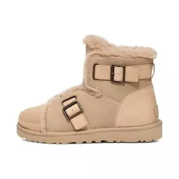 UGG Удобные модные универсальные короткие зимние ботинки на плоской подошве женские коричневые 1119431-SWD 38